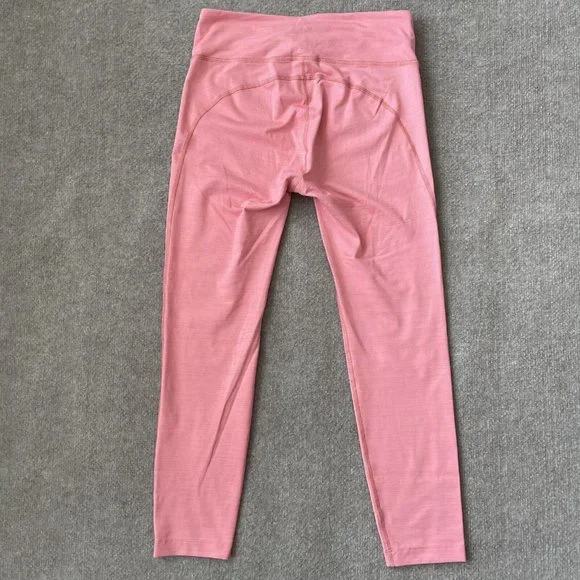 Outdoor Voices Leggings Womens Medium Pink Cropped 24" Inseam Active Workout - Picture 9 of 11